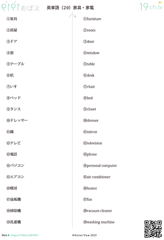 英単語(20)