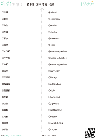 英単語(25)