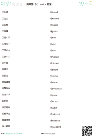 英単語(4)