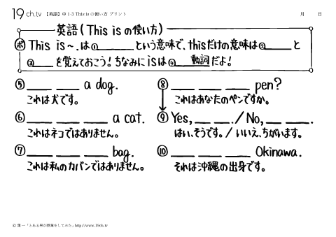 This isの使い方