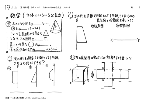 立体のいろいろな見方