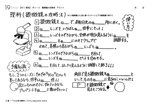 顕微鏡の攻略法