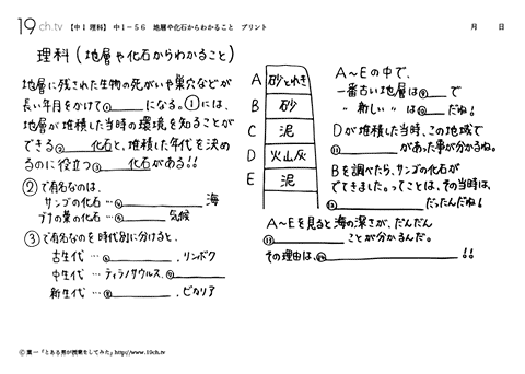 地層や化石からわかること