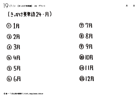 きっかけ英単語24