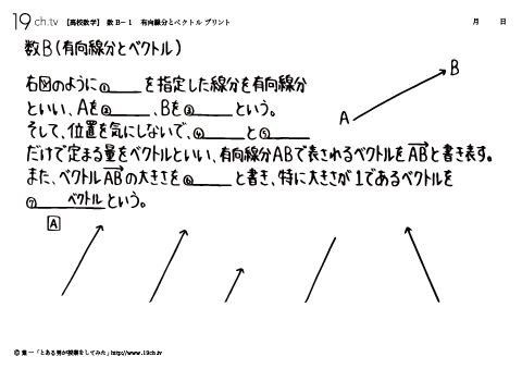有向線分とベクトル