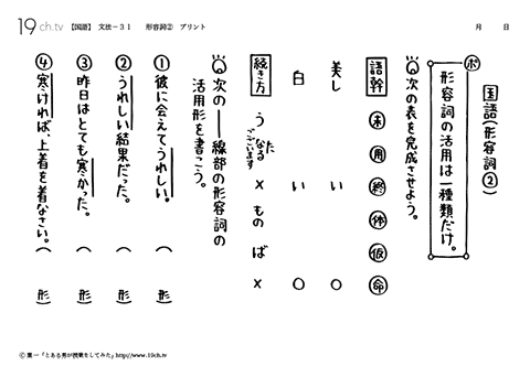 形容詞②