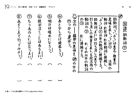 助動詞⑦