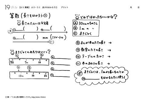 長さをはかろう①