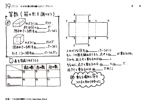 箱の形を調べよう!