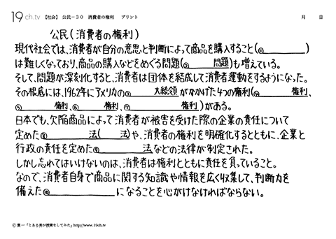 消費者の権利