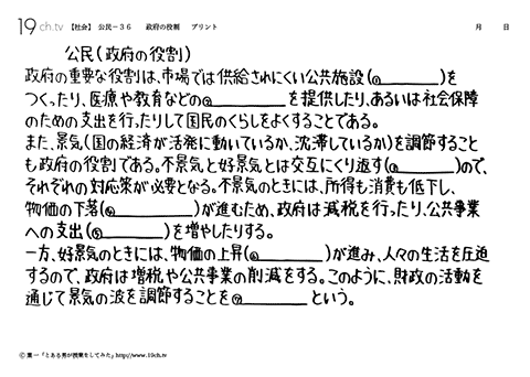政府の役割