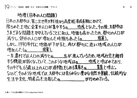 日本の人口問題