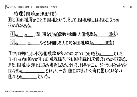 国境の決まり方