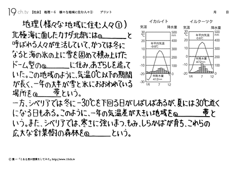 様々な地域に住む人々①