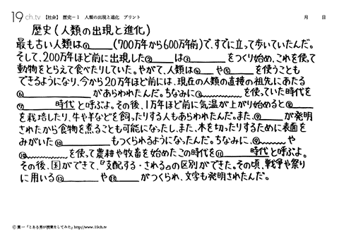 人類の出現と進化