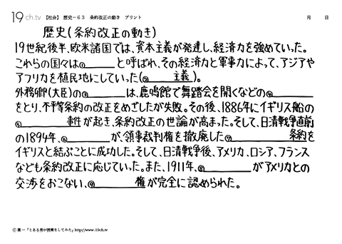 条約改正の動き