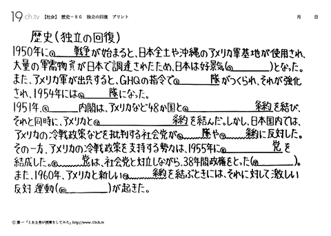 独立の回復